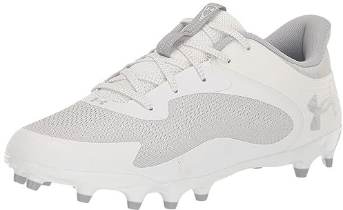Under Armour Command Mc Low Lacrosse Chaussures pour homme, (100) Blanc/Blanc/Gris Mod, 49.5 EU