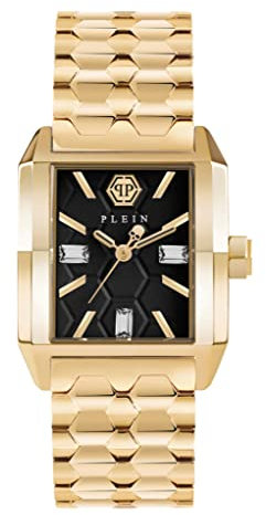 Philipp Plein Damen Analog Quarz Uhr mit Edelstahl Armband PWMAA0622