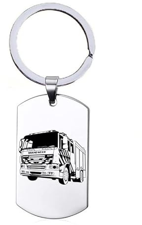 Schlüsselanhänger Edelstahl - Feuerwehr