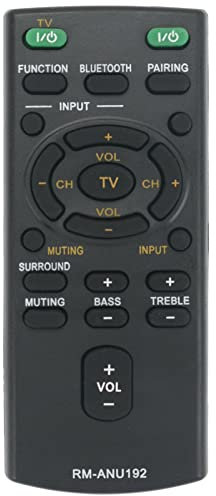 VINABTY RM-ANU192 Replacement Soundbar Remote Control Compatible with Sony Sound Bar Audio Systems SS-WCT60 HT-CT60BT SA-CT60BT HT-CT60 SACT60 SA-CT60 SACT60BT SSWCT60 HTCT60 HTCT60BT