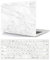 Laptop Hülle für MacBook Pro 14 Zoll Modell A2442 A2779 M1/M2 Chip 2021/2023 Freisetzung mit Touch ID, Plastik Schützend Hartschale Case Cover & Tastaturschutz, weißer Marmor