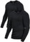 Comfneat Men's 2-Pack Long Sleeve Shirts Cotton Undershirts (Black 2-Pack, XL)