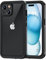 Lanhiem for iPhone 15 Case, IP68 Waterproof Dustproof Shockproof 15 Cases with Built-in Screen Protector, Full Body Sealed Protective Front and Back Cover for iPhone 15-6.1 inch (Black/Clear)