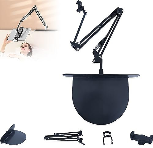 Versteckter Telefon Tablet Halter Am Bett Ausziehbar, Einsteckbarer Schlitz Und Clip on Handy Tablet Halter, 360° Drehbarer Schwanenhals Telefonhalter Für Bett Sofa (Cell Phone Specific Models)