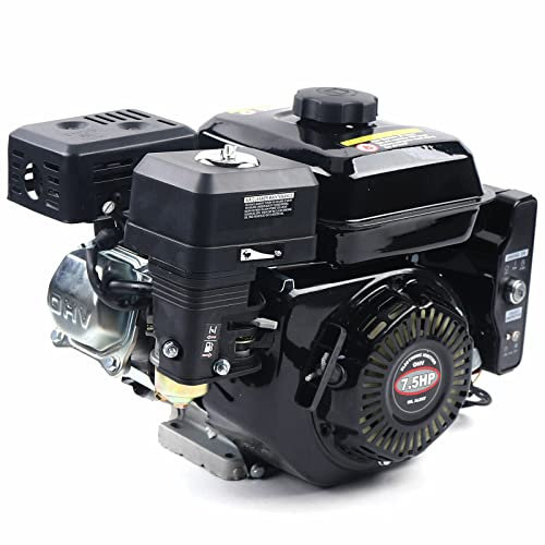 CCGOT 7,5 PS 210CCM Benzinmotor Standmotor Kartmotor Antriebsmotor mit 20 mm Ø Welle,Gokart mit Motor Pocket Bike Benzin Motor 4 Takt,luftgekühlt,Pull Start