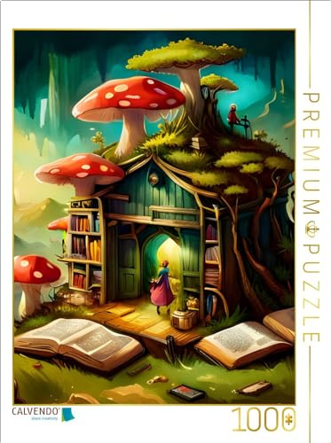 CALVENDO Puzzle Bücherwurm | 1000 Teile Lege-Größe 64 x 48 cm Foto-Puzzle für glückliche Stunden