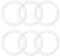 6 Pcs Gasket Seal Rings for Bialetti Moka Express Dama 9 Cups - Spare Food Grade Silicone Sealing Rings for Aluminium Stovetop Coffee Maker Pots
