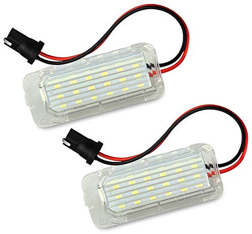 Kennzeichenbeleuchtung,Nummernschildbeleuchtung 2 stücke Number Kennzeichen Licht für Ford Focus 5D Fiesta Mondeo MK4 C-Max MK2 S-MAX KUGA GALAXY 6000K Weiße Auto Lampe