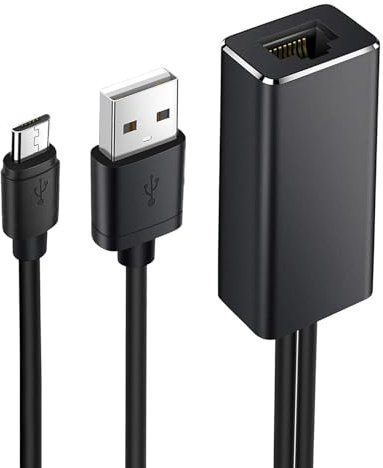 HENGBIRD Usb Lan Adapter 10/100m Ethernet Adapter Micro USB Netzwerkadapter Dedizierter Internet Stick Passt Zu Rj45-Anschluss