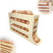 Eierhalter Eier Aufbewahrung kühlschrank, Eierhalter kühlschrank für Automatisch Scrollender Eierspender kühlschrank, Rollen kühlschrank organizer eier Platzsparender Eierregal (Gelb)