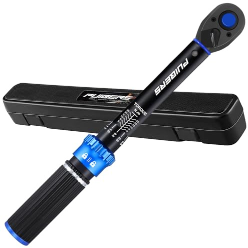 PUIBERS 1/4 Inch Pound Torque Wrench, Bike Torque Wrench 1/4 3-25 NM/22.6-221.3 in.LB,Dual-Direction Adjustable 72 Tooth Drive Small Newton Meter Wrenches for Bike, Motorcycle and Car Repair