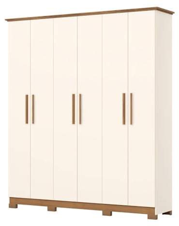 Befara Armario VESTIDOR 6 Puertas CRISOL - Crema/Natural