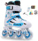 TIANHEY Inlineskates Professionelle Slalom-Rollschuhschuhe Für Erwachsene Gleit-Free-Skate Größe 35-46 Interessant