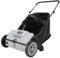 Spazzatrice a spinta da 53,3 cm, raccolta per la pulizia di erba, prato e foglie con grande borsa da 3,5 cu. ft. Hopper, ruote in gomma resistente e doppie spazzole rotanti, grigio