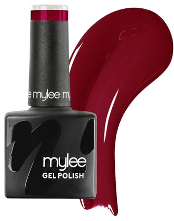 Mylee Gel Nail Polish 8ml [Kiss Kiss] - UV/LED Soak-Off Nail Art Manicure Pedicure for Professional, Salon & Home Use [Red Range] - Long Lasting & Easy to Apply