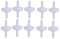 10 Stück Widerhaken-Rückschlagventil, PP-Kunststoff, Mechanische Übertragungsmembran, Einzelweg-Absperrventil, 3 Mm, Durchscheinend (3mm durchscheinend)