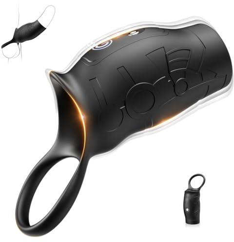 Vibrating Cock Ring - Penis Ring Male Sex Toys for Men Longer Erection, Silicone Penis Sleeve Elastic Pleasure Love Rings Cock Rings Vibrator with 10 Modes, Adult Toys Sex Toyscouples for Couples Gay