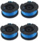 YUETTYY Lot de 4 bobines de fil de rechange pour débroussailleuse Black & Decker BCSTA536 - 1/2/4/10 pièces