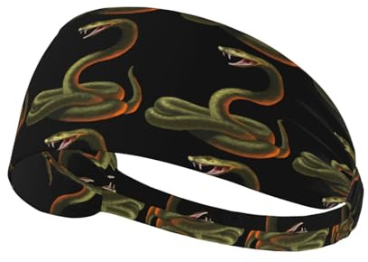 Elastisches Sport-Stirnband, bedruckt, geeignet für Laufen, Fitness, Tennis, Yoga