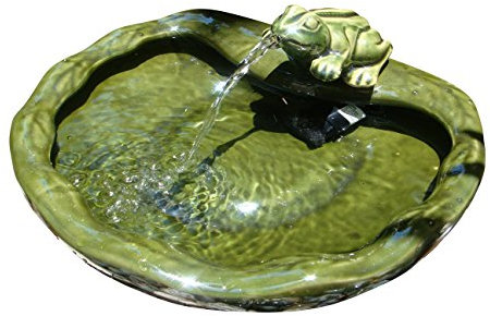 Sunny Fountains Fontaine Solaire en Forme de Grenouille