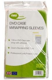 DVD Wraps for 14mm case, Pack 200