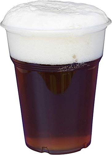 Gastro-Bedarf-Gutheil 40 Trinkbecher 0,5 l Ø 9,5 cm, H 13,7 cm transparent mit Schaumrand Bierbecher