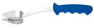 Giesser Fischschupper rostfrei blauer Griff 31cm Gesamtlänge, zum entschuppen von großen Fischen, extra scharfe und robuste Zacken