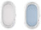 Dudu N Girlie Moses Basket Sheets 67 x 30 cm Cotton | Cradle Fitted Sheets Jersey Soft Bassinet Bedsheet Hypoallergenic Elasticated Breathable Pram Fitted Sheets (Pack of 2, White & Blue)