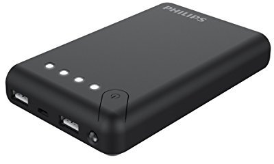 Philips DLP10405 / 10 10400mAh Schwarze Power Bank Ultra SCHNELLE TRAGBARE Leistung