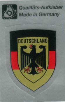 PVC-Aufkleber - Deutschland - Gr. ca. 3 x 6 cm - 301057