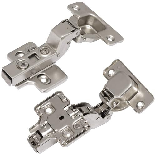 AERZETIX - C41045 - lot de 4 Charnière invisible clipsable pour portes de meuble - aver amortisseur et réglage 3D - pour portes rentrantes - ouverture 110° - ouverture de montage 35 mm