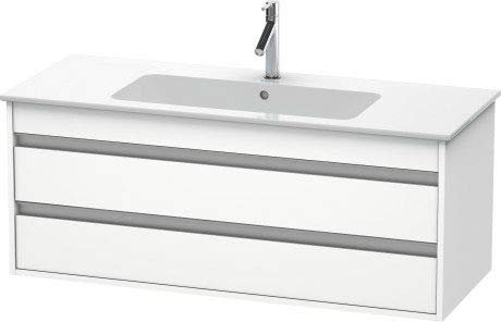 Duravit Waschtischunterschrank Ketho 120x47,5cm, betongr ma, 2 Schubk., wandhängend