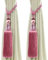 2 Stück Vorhang Raffhalter, Vorhang Clips Seil Bindeband, Vorhang Schnalle Holdbacks mit Quaste Ball Vorhang Dekoration (Rosa)