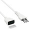 EXTRASTAR Prolunga 250 V, Spina e Presa 10a,Bianco,5M.