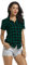 Aeslech Chemise Femme Chemisier à Carreaux Chic Boutonnée Manche Courte D'été 1 Vert Tag L