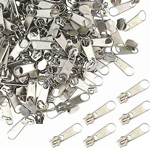 Reisverschluss,30 Stück 3# Zipper für Reißverschluss Reißverschluss Reparatur für Jacken Taschen Zelte Gepäck Schlafsack Koffer (Silber)