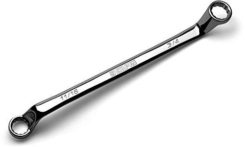 Capri Tools 11/16 x 3/4 in. 75-Degree Deep Offset Double Box End Wrench