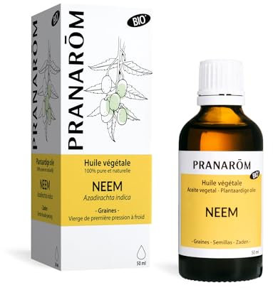 Pranarôm | Huile Végétale Neem Bio | Azadirachta indica - Vierge de première pression à froid | 50 ml