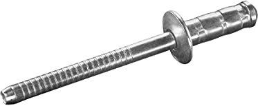GOEBEL® - 500 x Mehrbereichsblindnieten Flachkopf Niete gerillte Nietdorn Edelstahl A2 (V2A) (Ø x L) 4,0 x 10,0 mm - Mehrbereichsblindniete - Mehrbereichsniete - MULTI