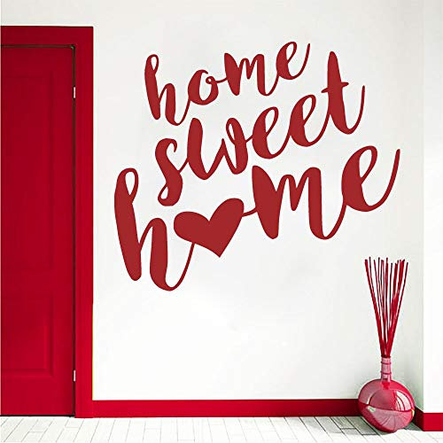 Zdklfm69 WandSticker Wandtattoos Home Sweet Home Dekoration Vinyl Tapeten Abziehbilder Mode Poster Abnehmbare wasserdichte Vinyl 77x68cm