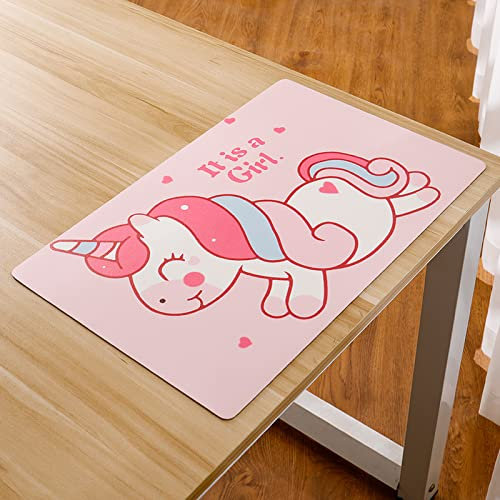 Tovagliette Americana Cavallo Bambino Unicorno Tovagliette Colazione PVC Tovagliette Americana Plastica Lavabili Antiscivolo Sottopiatti Resistente Al Calore Sotto Piatti Da Tavola 30x45cm 8 Pcs