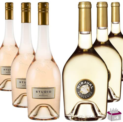 Lot découverte Miraval 6x75cL– 3 Studio by Miraval 2021 Rosé 75cL 12.5% & 3 Côtes de Provence Blanc 2021 75cL 13%