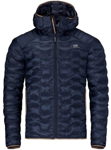 Elevenate M Motion Hood Blau - Daunen Leichte warme Herren Isolationsjacke, Größe L - Farbe Dark Navy Solid