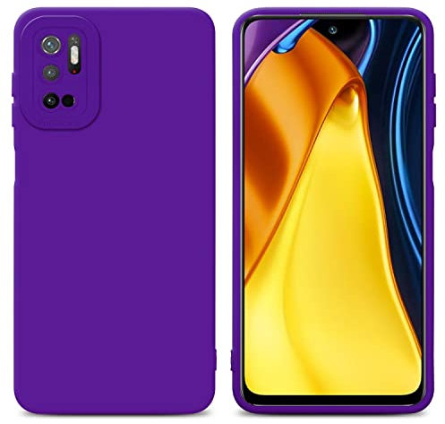 Cadorabo Hülle kompatibel mit Xiaomi RedMi Note 10 5G Poco M3 PRO 5G Schutzhülle TPU Silikon Case Liquid Design mit Kameraschutz Slim Case Hülle für Xiaomi RedMi Note 10 5G Poco M3 PRO 5G in Lila