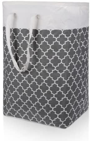 Allinside 70L Laundry Basket with Handle, Freestanding Foldable Laundry Hamper for Clothes or Toys Storage in Bedroom, Bathroom, Living Room