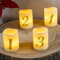 bonsport LED Adventskranzkerzen 4er Set - Adventskranz LED Kerzen - Adventskerzen Weihnachtskranz LED-Kerzen 6,5 x 5 cm