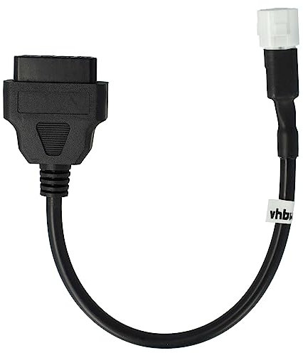 vhbw OBD2 Adapter 3Pin auf OBD2 16Pin kompatibel mit Yamaha Delight 125, MT-125, NMAX 125, Xmax 125, Xmax 300, Xmax 400, YS-125 Motorrad - 40 cm