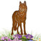 Terma Stahldesign Edelrost Hund Wolfshund, Handmade Germany, tolle gartendeko aus Rost-Metall, deko rostoptik, Rostfiguren Tiere, rostfiguren Garten, Rostdeko
