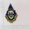 Expo International 11,4 x 7,6 cm Mardi Gras Happy Clown Gesicht Pailletten-Patches/Applikationen, mehrfarbig
