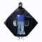 Ynport Crefreak Radfahren Wasserdicht Regenponcho Fahrrad E-Bike Regencapes Oversize Kapuze Outdoor Regenbekleidung Kompakt Wiederverwendbar für Erwachsene，Schwarz，4XL